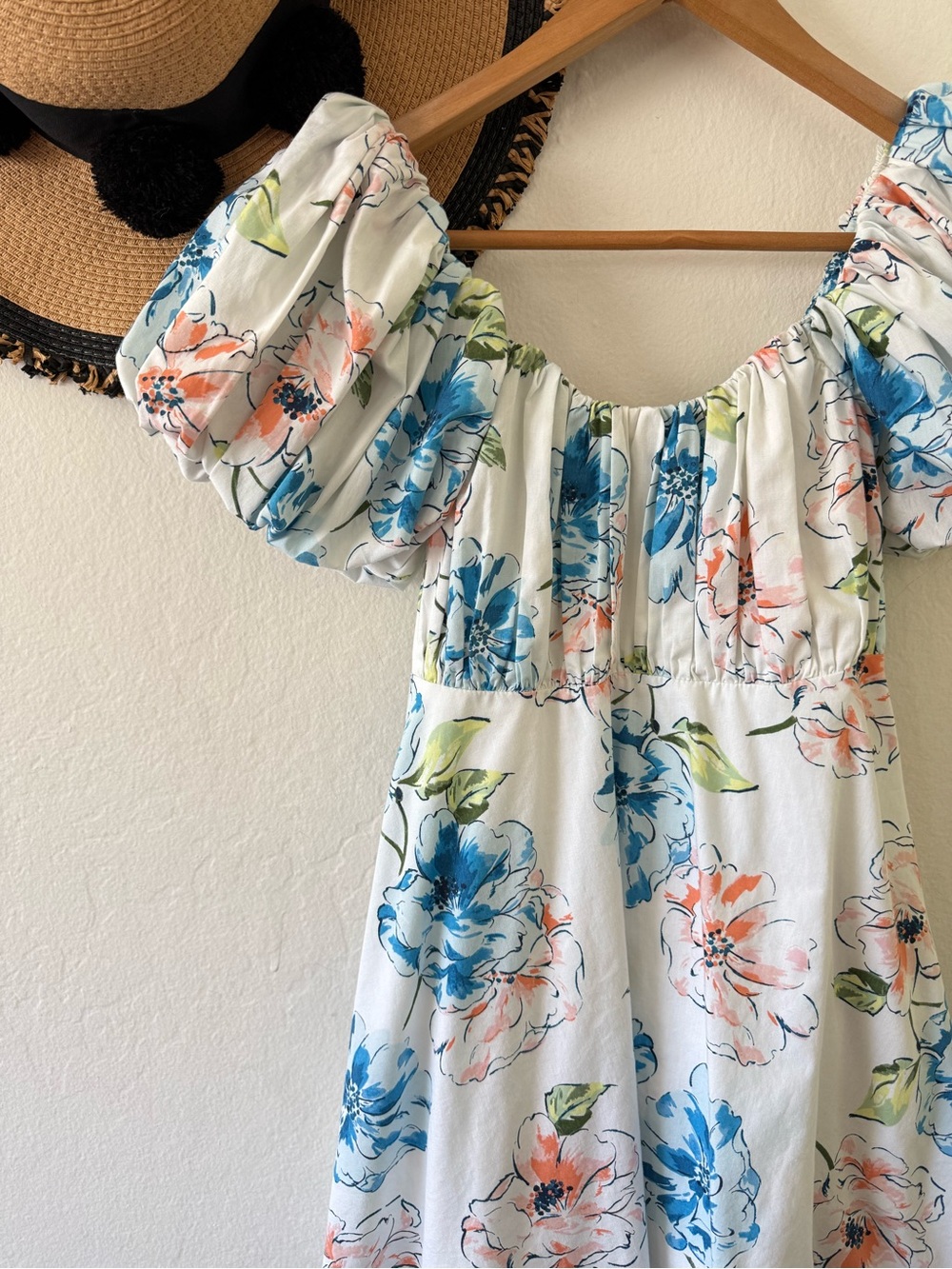 Abercrombie & Fitch Ruched Puff Sleeve Mini Dress Size XS Tall - Picture 11 of 15